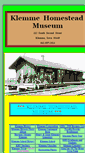 Mobile Screenshot of klemmehomesteadmuseum.com